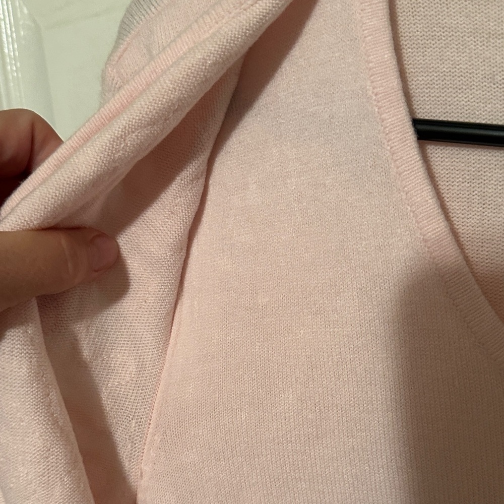 Designers Originals Luxelon Light Pink Embroidered Layered Cardigan - Picture 4 of 8